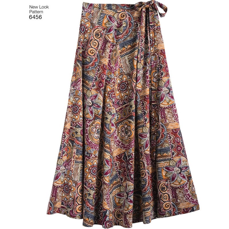 NEW LOOK Patterns Misses' Easy Wrap Skirts in Four Lengths A (6-8-10-12-14-16-18) 6456 - Image 4